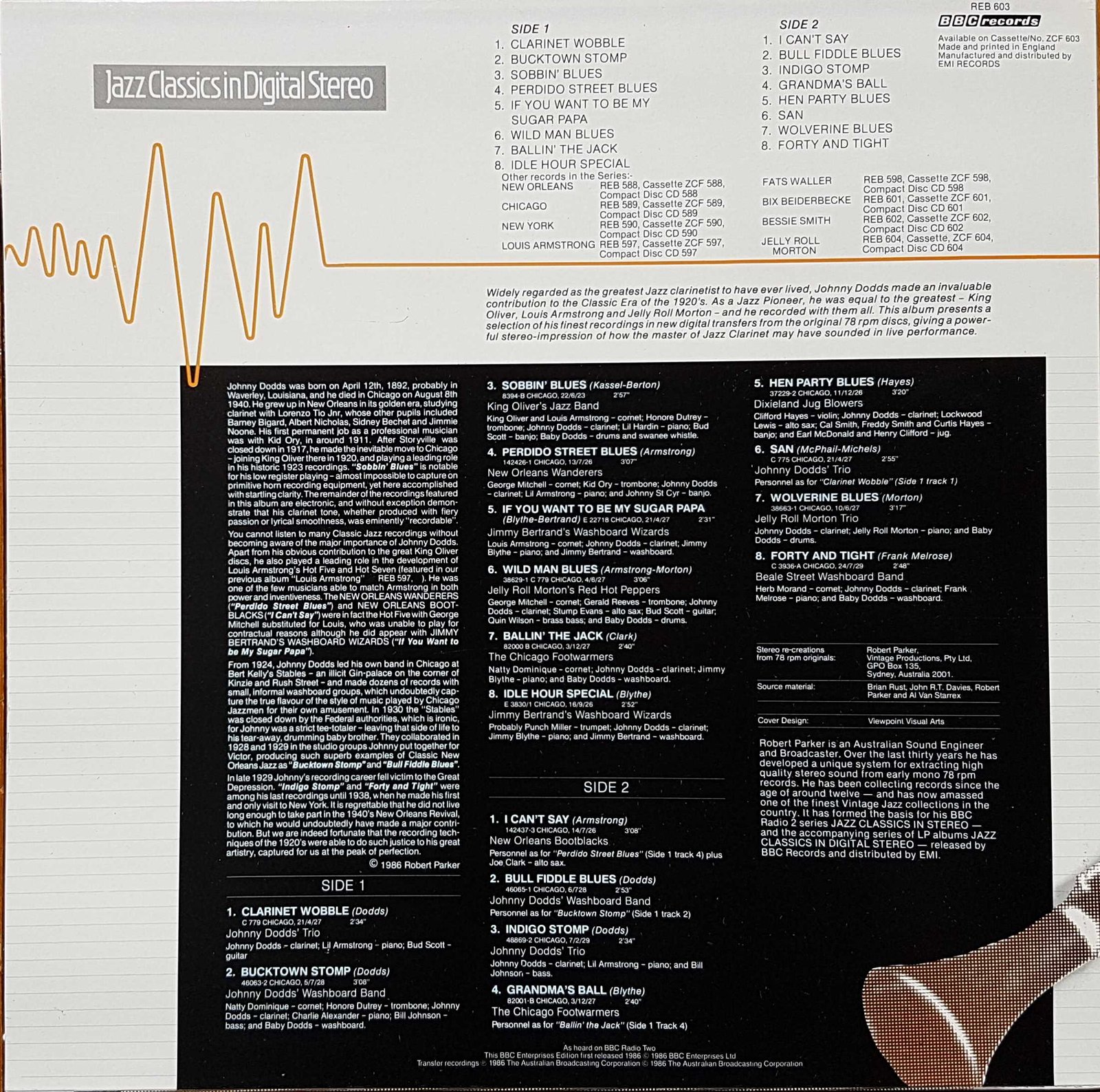 Back cover of REB 603